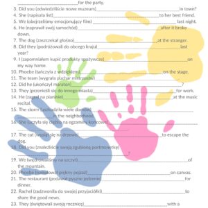 4. Past Simple Rozdział Podręcznika "Materialnik"