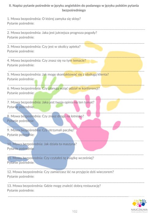 15. Pytania pośrednie Rozdział Podręcznika "Materialnik"