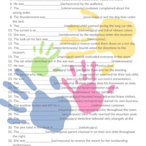 18. Przymiotniki z końcówką "-ed" i "-ing" Rozdział Podręcznika "Materialnik"