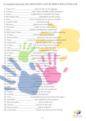 19. Rzeczowniki policzalne i niepoliczalne Rozdział Podręcznika "Materialnik"