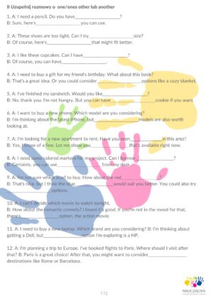 25. One/ones, other/another, zaimki zwrotne, each other Rozdział Podręcznika "Materialnik"