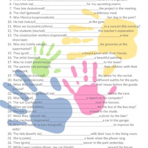 5. Past Continuous Rozdział Podręcznika "Materialnik"