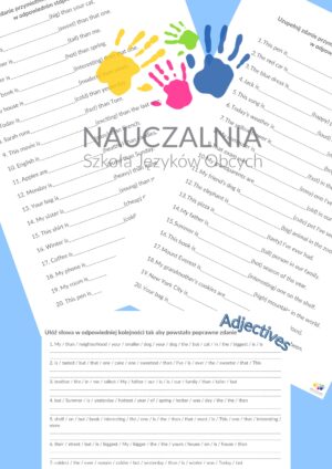 Adjectives worksheets- klasa 6