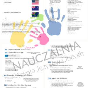 Program półkolonii "Around the English speaking world"+spotkanie online i omówienie programu