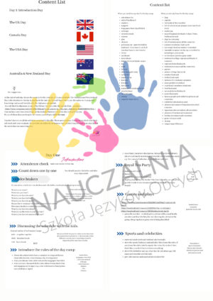 Program półkolonii "Around the English speaking world"+spotkanie online i omówienie programu