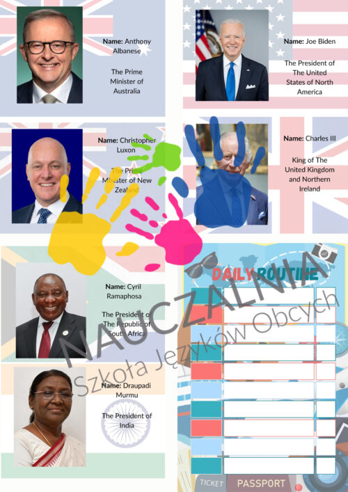 Program półkolonii "Around the English speaking world"+spotkanie online i omówienie programu