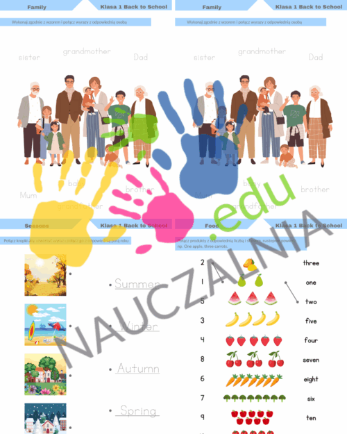 Back To School Materials Combo Pack- Klasa 1,2,3,4,5,6,7