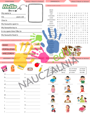 Back to School Materials - Klasa 3